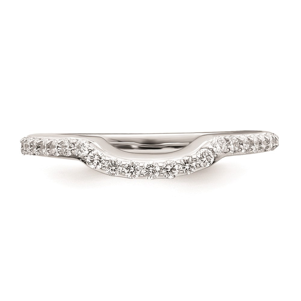 14K Weißgold Ehering mit natürlichen Diamanten