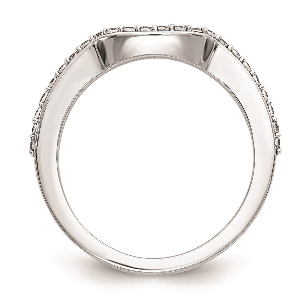 14K Weißgold Ehering mit natürlichen Diamanten
