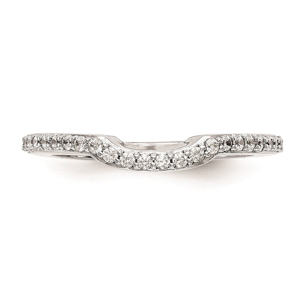 14K Weißgold Ehering mit natürlichen Diamanten