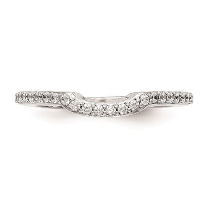 14K Weißgold Ehering mit natürlichen Diamanten
