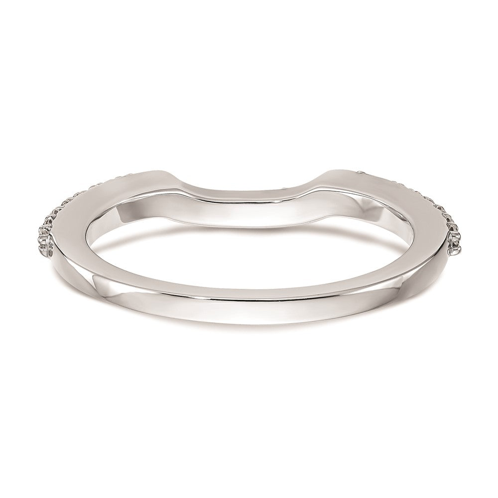 14K Weißgold Ehering mit natürlichen Diamanten