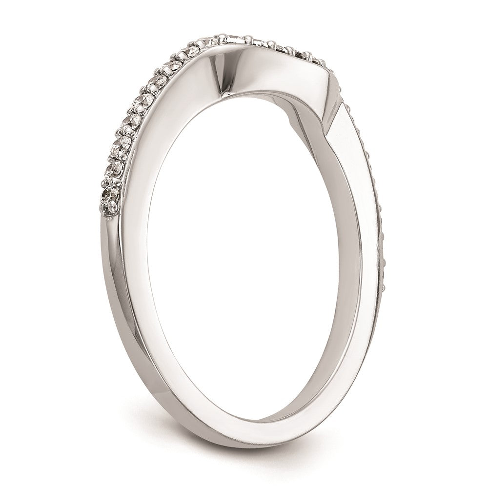 14K Weißgold Ehering mit natürlichen Diamanten