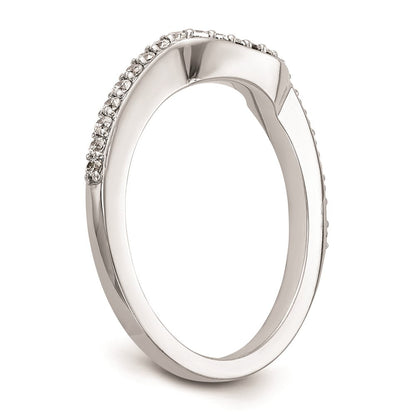 14K Weißgold Ehering mit natürlichen Diamanten