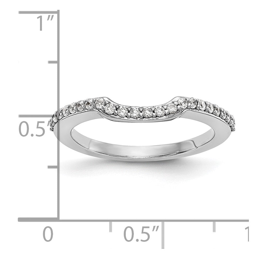 14K Weißgold Ehering mit natürlichen Diamanten