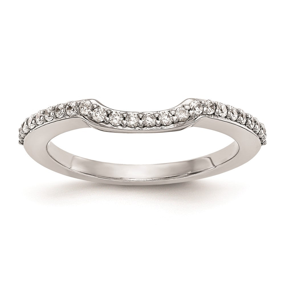 14K Weißgold Ehering mit natürlichen Diamanten