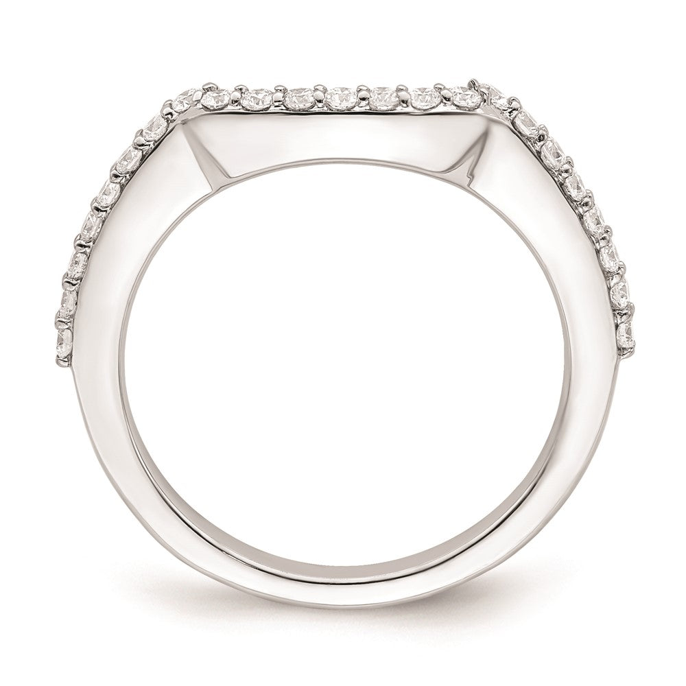14K Weißgold Ehering mit natürlichen Diamanten