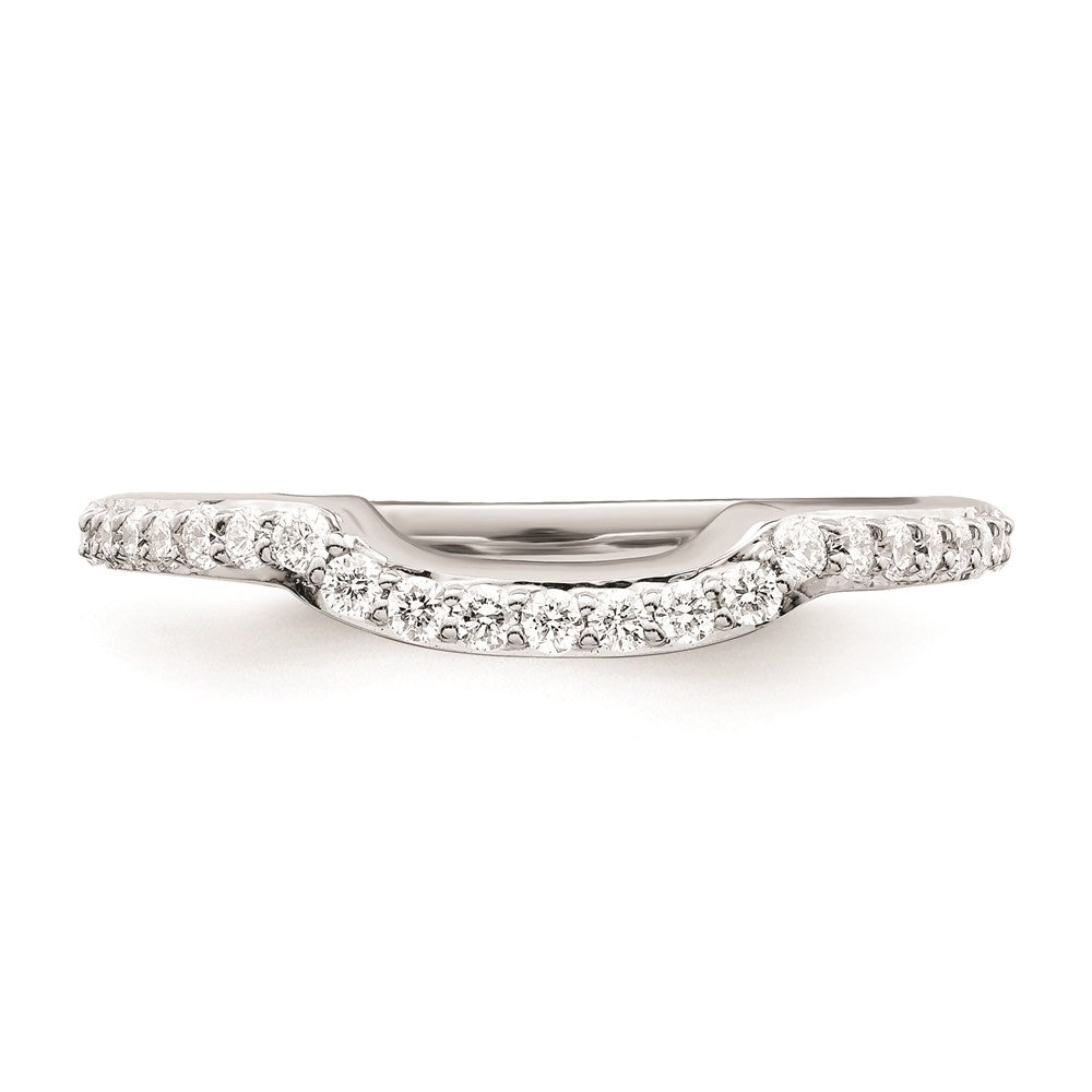 14K Weißgold Ehering mit natürlichen Diamanten