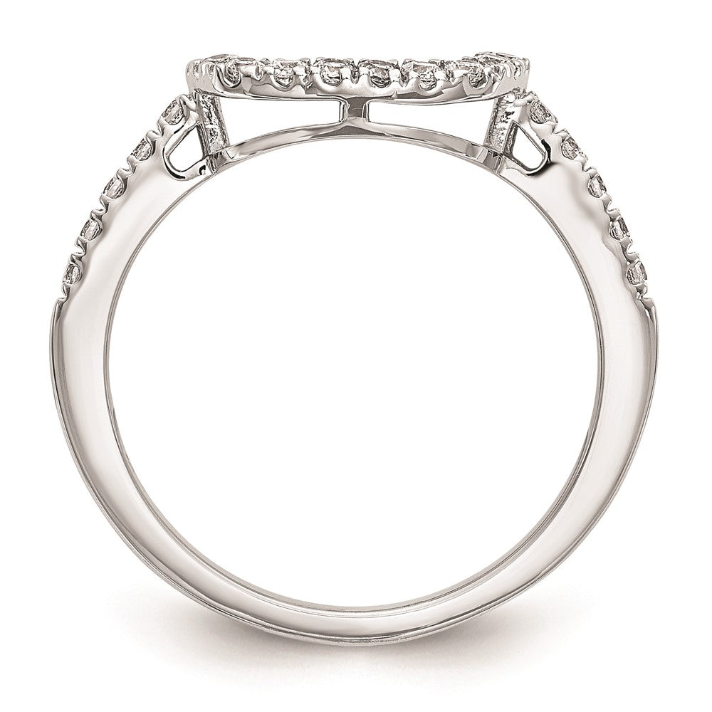 14K Weißgold Ehering mit natürlichen Diamanten