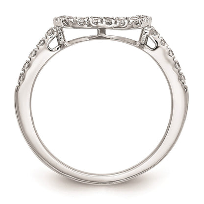 14K Weißgold Ehering mit natürlichen Diamanten