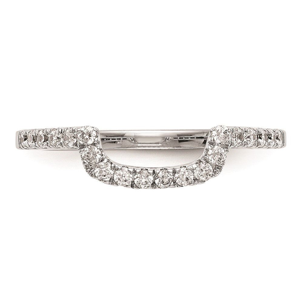 14K Weißgold Ehering mit natürlichen Diamanten
