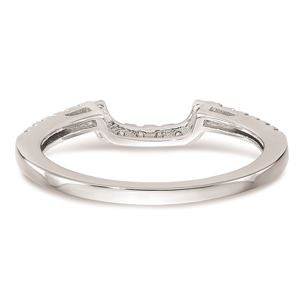 14K Weißgold Ehering mit natürlichen Diamanten