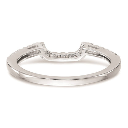 14K Weißgold Ehering mit natürlichen Diamanten