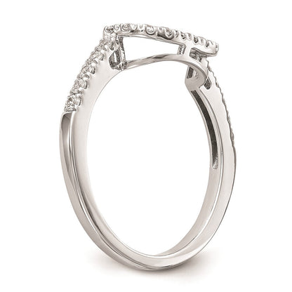 14K Weißgold Ehering mit natürlichen Diamanten