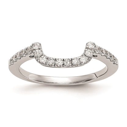 14K Weißgold Ehering mit natürlichen Diamanten