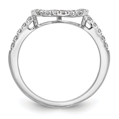 14K Weißgold 0,2 ct. Laborgezüchteter Diamant VS/SI+ G+ Ehering