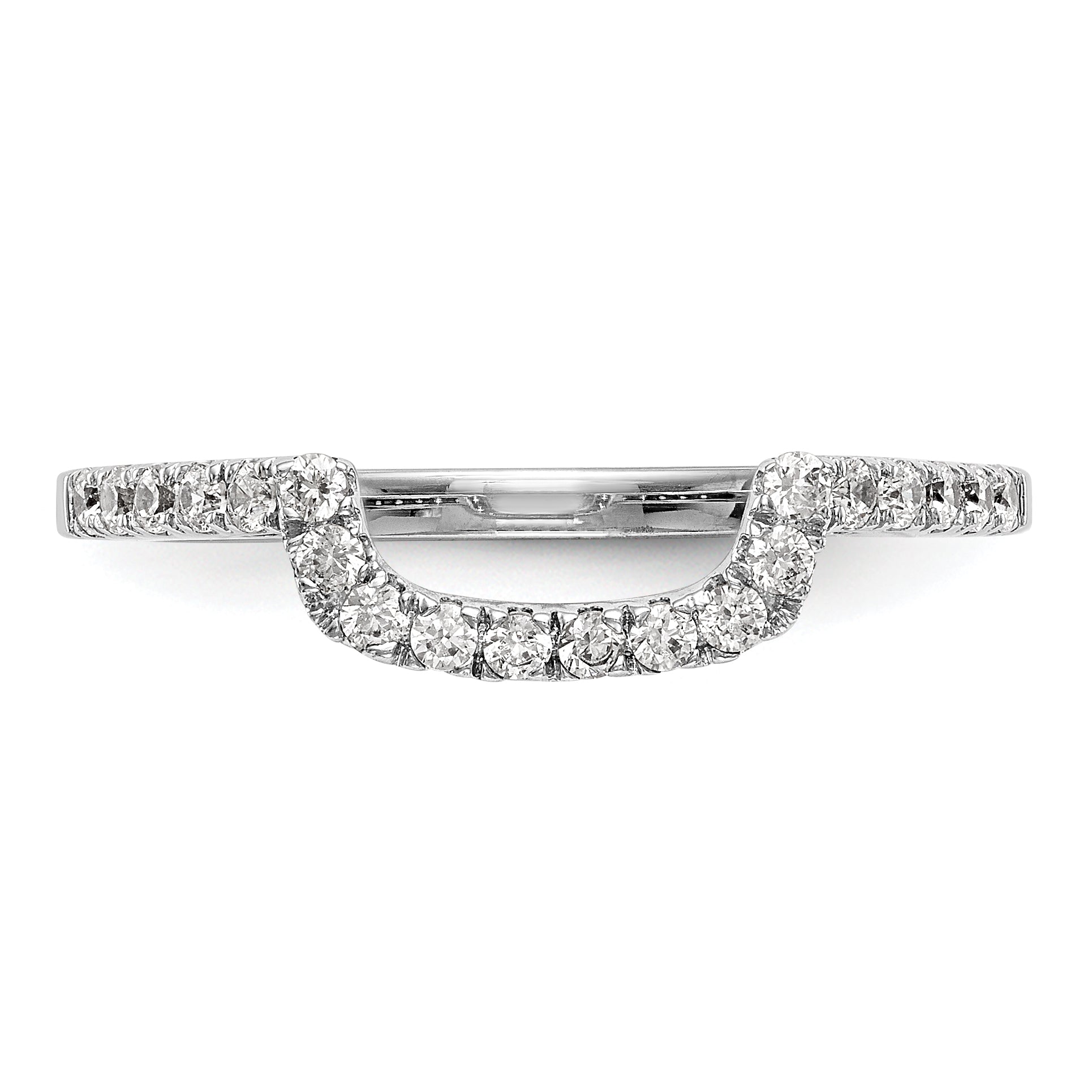 14K Weißgold 0,2 ct. Laborgezüchteter Diamant VS/SI+ G+ Ehering