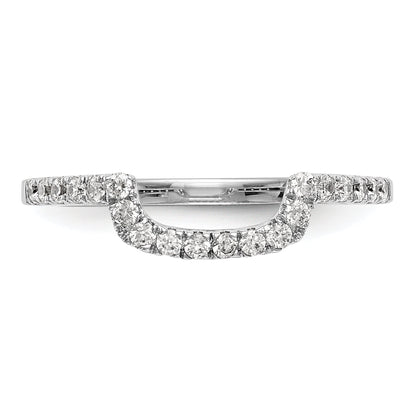 14K Weißgold 0,2 ct. Laborgezüchteter Diamant VS/SI+ G+ Ehering