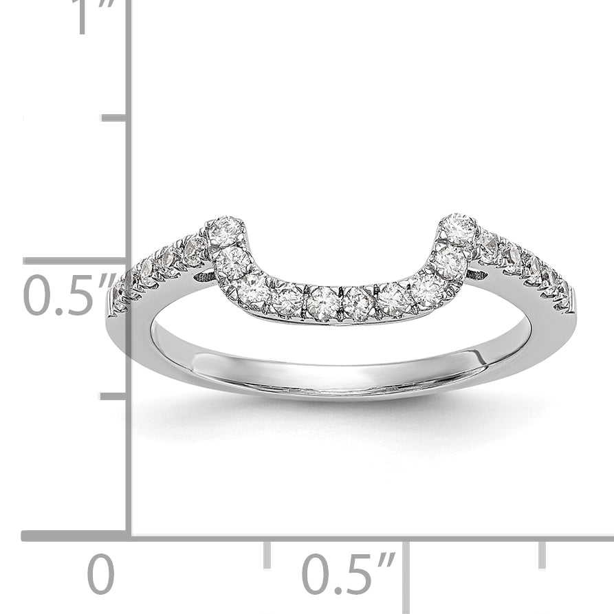 14K Weißgold 0,2 ct. Laborgezüchteter Diamant VS/SI+ G+ Ehering