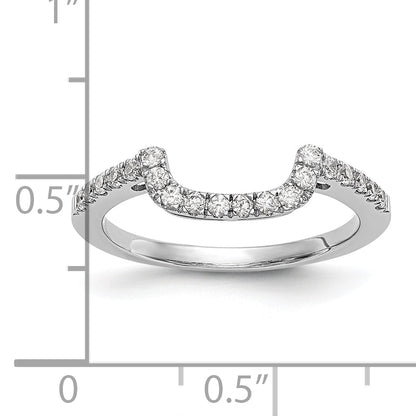 14K Weißgold 0,2 ct. Laborgezüchteter Diamant VS/SI+ G+ Ehering