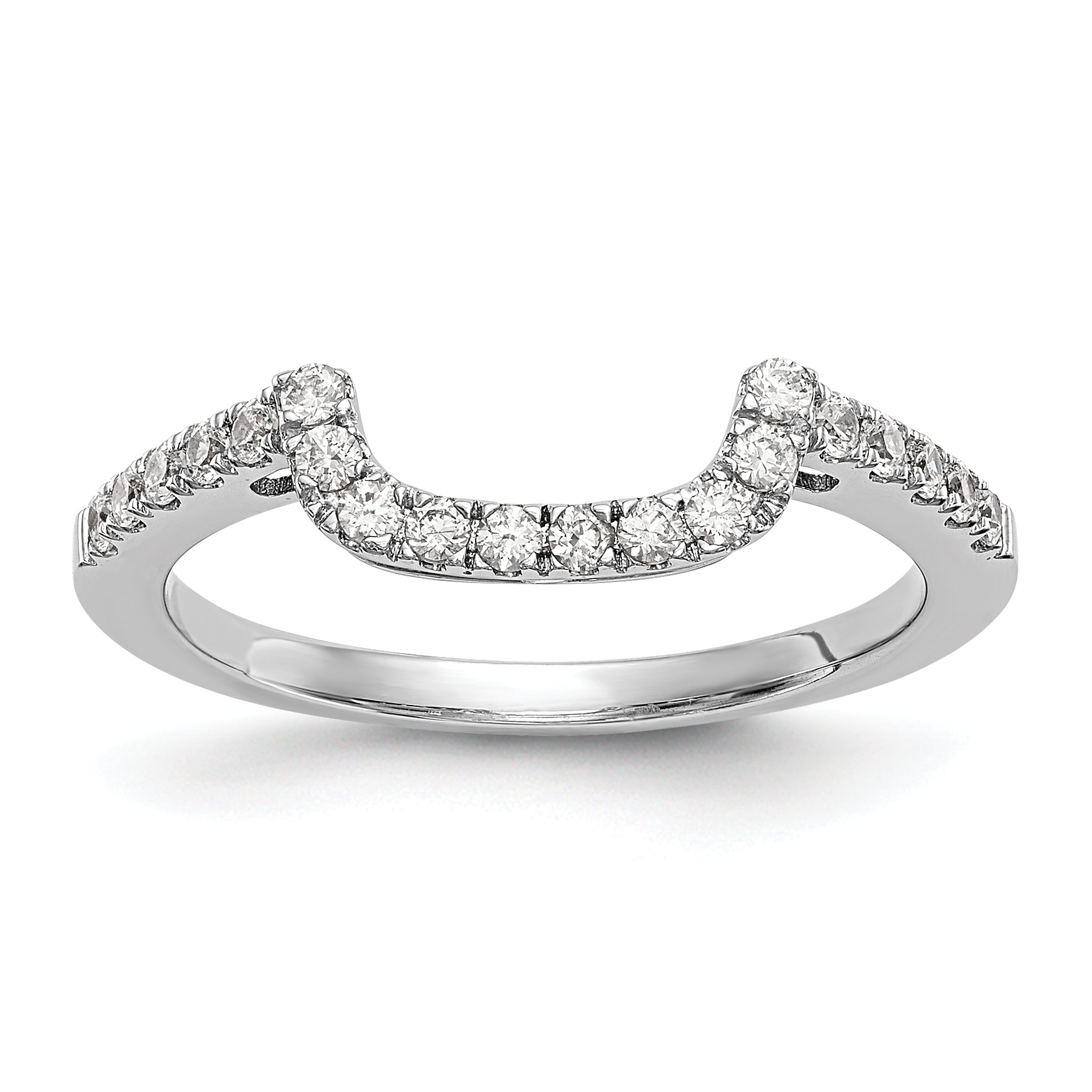 14K Weißgold 0,2 ct. Laborgezüchteter Diamant VS/SI+ G+ Ehering