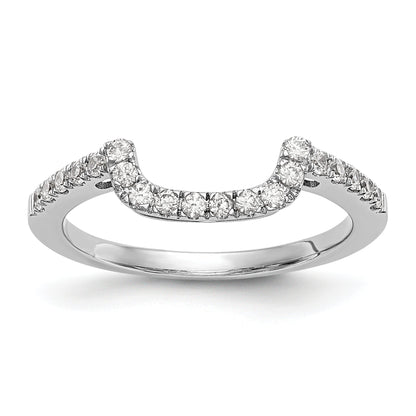 14K Weißgold 0,2 ct. Laborgezüchteter Diamant VS/SI+ G+ Ehering