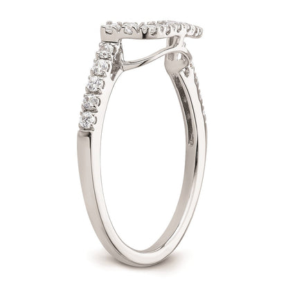 Trauring aus 14K Weißgold mit natürlichen Diamanten