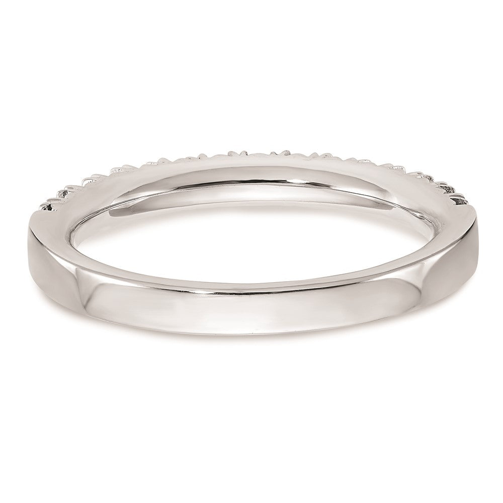 14K Weißgold Ehering mit natürlichen Diamanten
