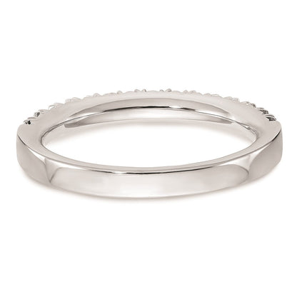 14K Weißgold Ehering mit natürlichen Diamanten