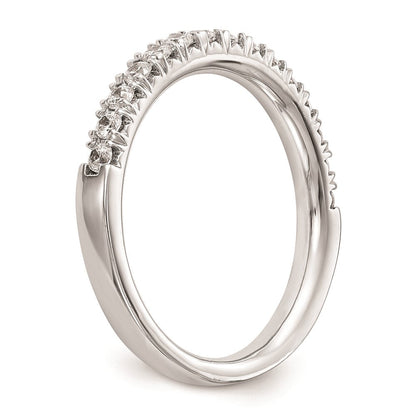 14K Weißgold Ehering mit natürlichen Diamanten