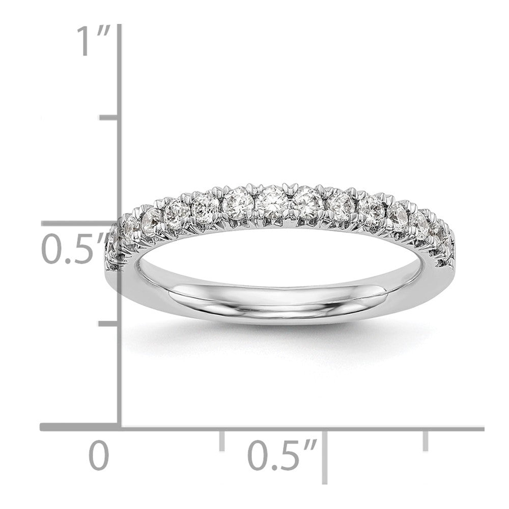 14K Weißgold Ehering mit natürlichen Diamanten