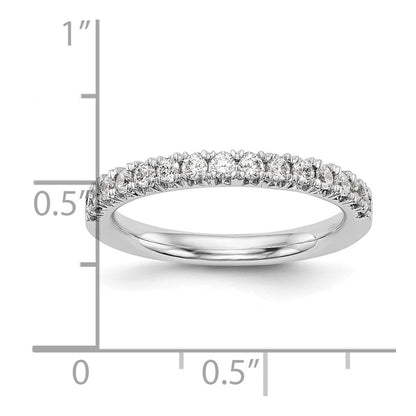 14K Weißgold Ehering mit natürlichen Diamanten