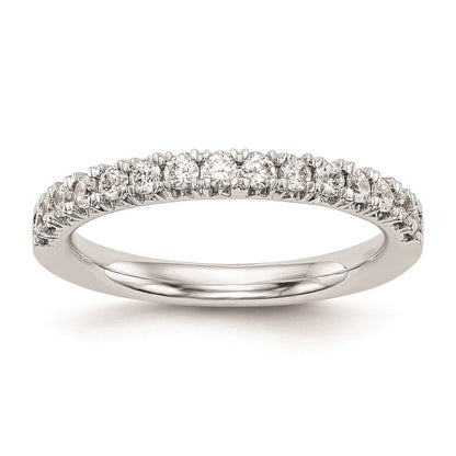 14K Weißgold Ehering mit natürlichen Diamanten