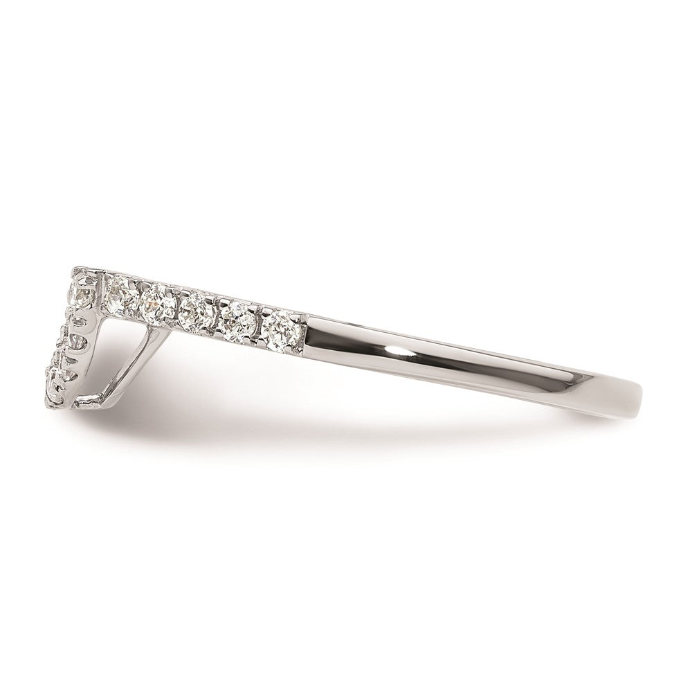 Ehering aus 14K Weißgold mit natürlichen Diamanten