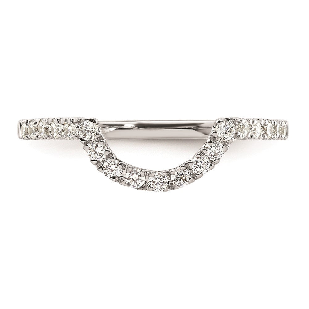 Ehering aus 14K Weißgold mit natürlichen Diamanten