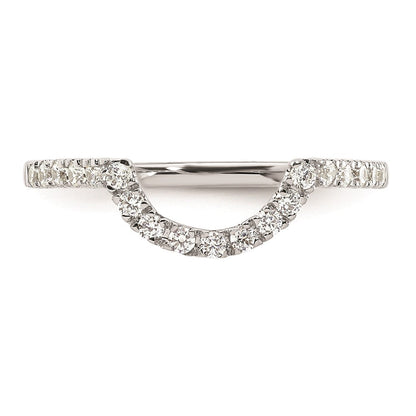 Ehering aus 14K Weißgold mit natürlichen Diamanten