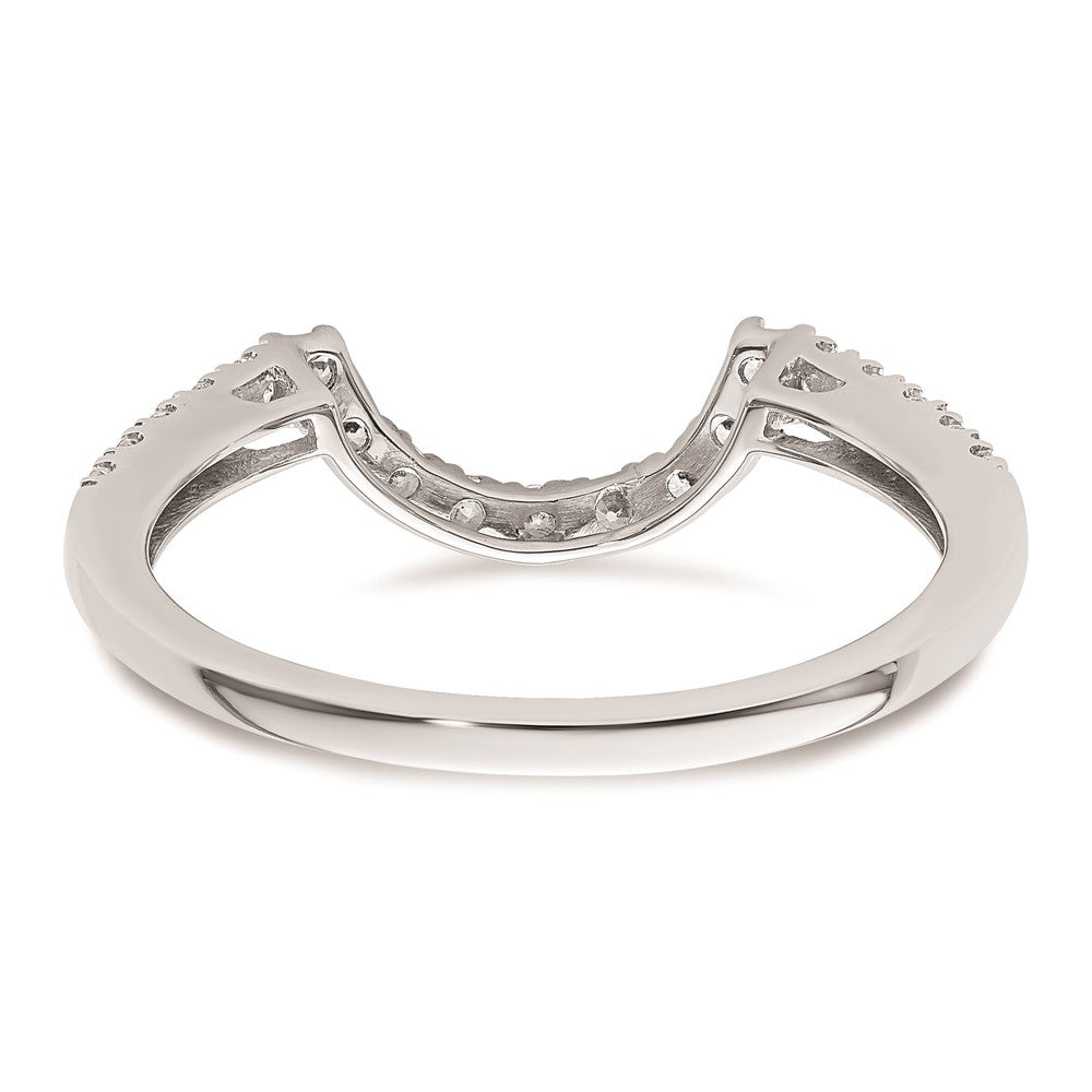 Ehering aus 14K Weißgold mit natürlichen Diamanten