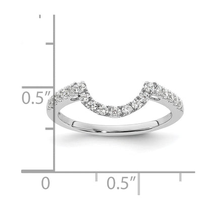 Ehering aus 14K Weißgold mit natürlichen Diamanten