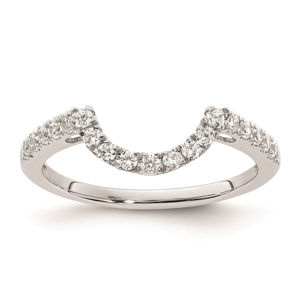 Ehering aus 14K Weißgold mit natürlichen Diamanten