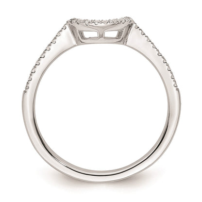 14K Weißgold Ehering mit natürlichen Diamanten