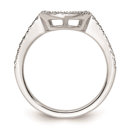 Ehering aus 14K Weißgold mit natürlichem Diamant