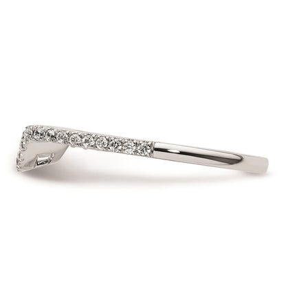 Ehering aus 14K Weißgold mit natürlichem Diamant