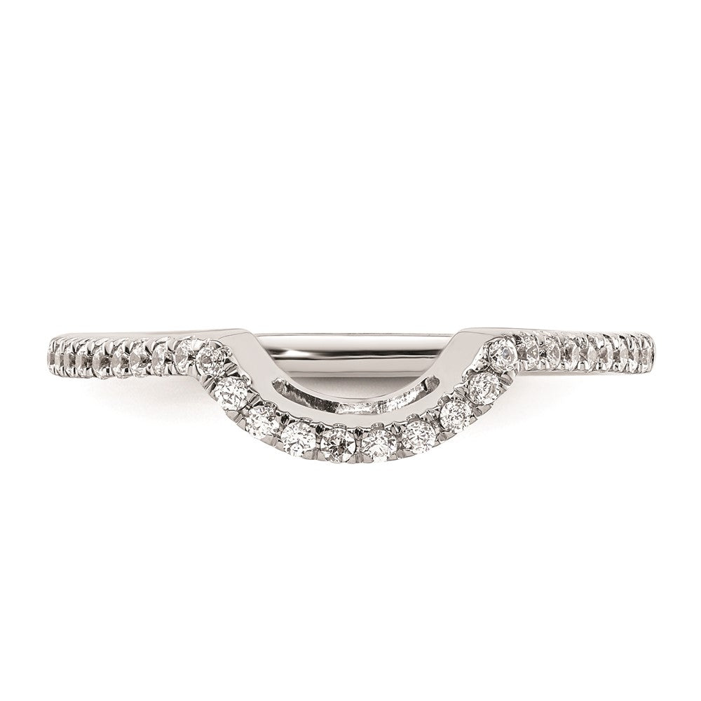 Ehering aus 14K Weißgold mit natürlichem Diamant