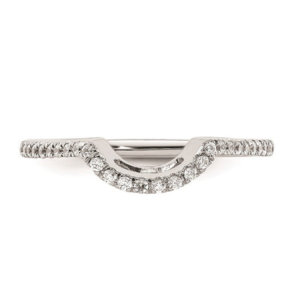 Ehering aus 14K Weißgold mit natürlichem Diamant