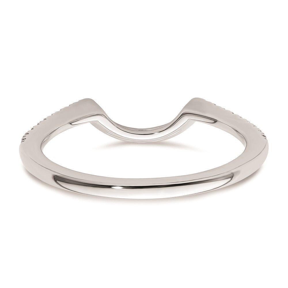 Ehering aus 14K Weißgold mit natürlichem Diamant