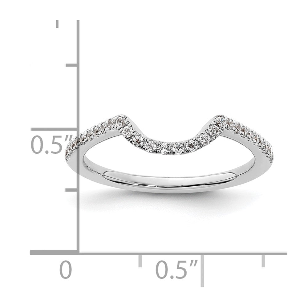 Ehering aus 14K Weißgold mit natürlichem Diamant