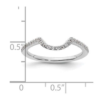 Ehering aus 14K Weißgold mit natürlichem Diamant