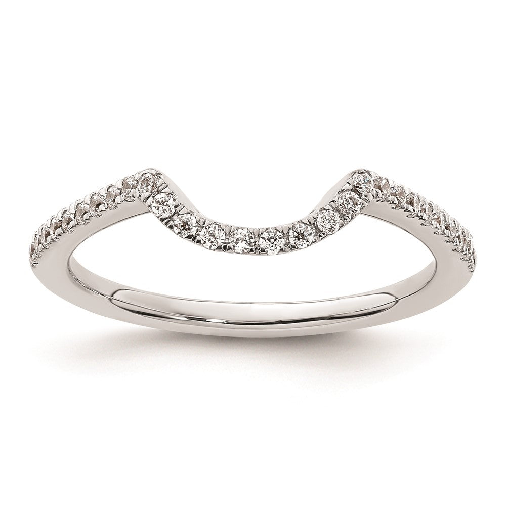 Ehering aus 14K Weißgold mit natürlichem Diamant