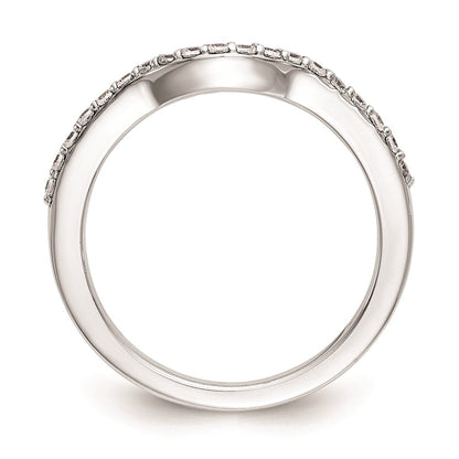 Ehering aus 14K Weißgold mit natürlichen Diamanten