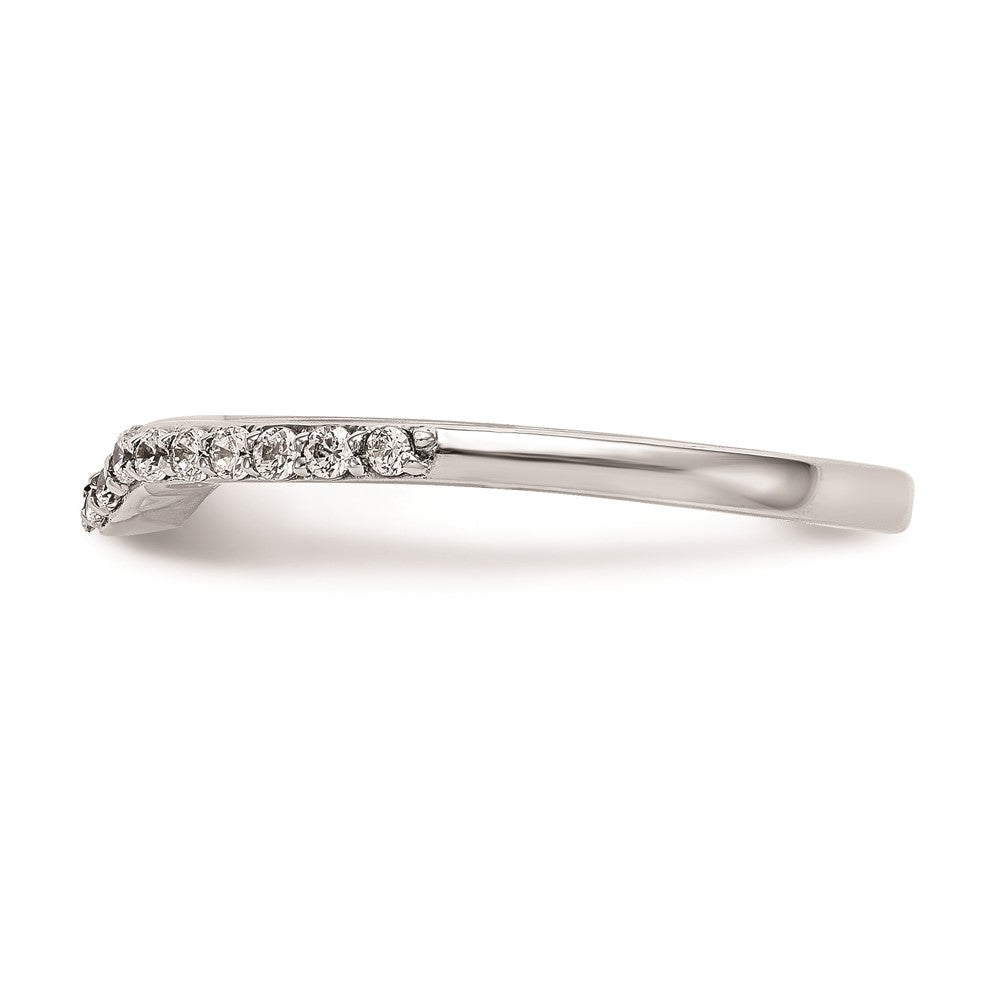 Ehering aus 14K Weißgold mit natürlichen Diamanten