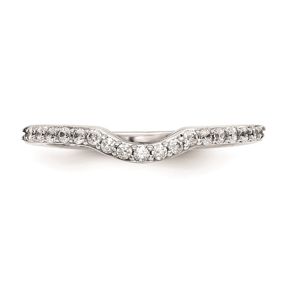 Ehering aus 14K Weißgold mit natürlichen Diamanten